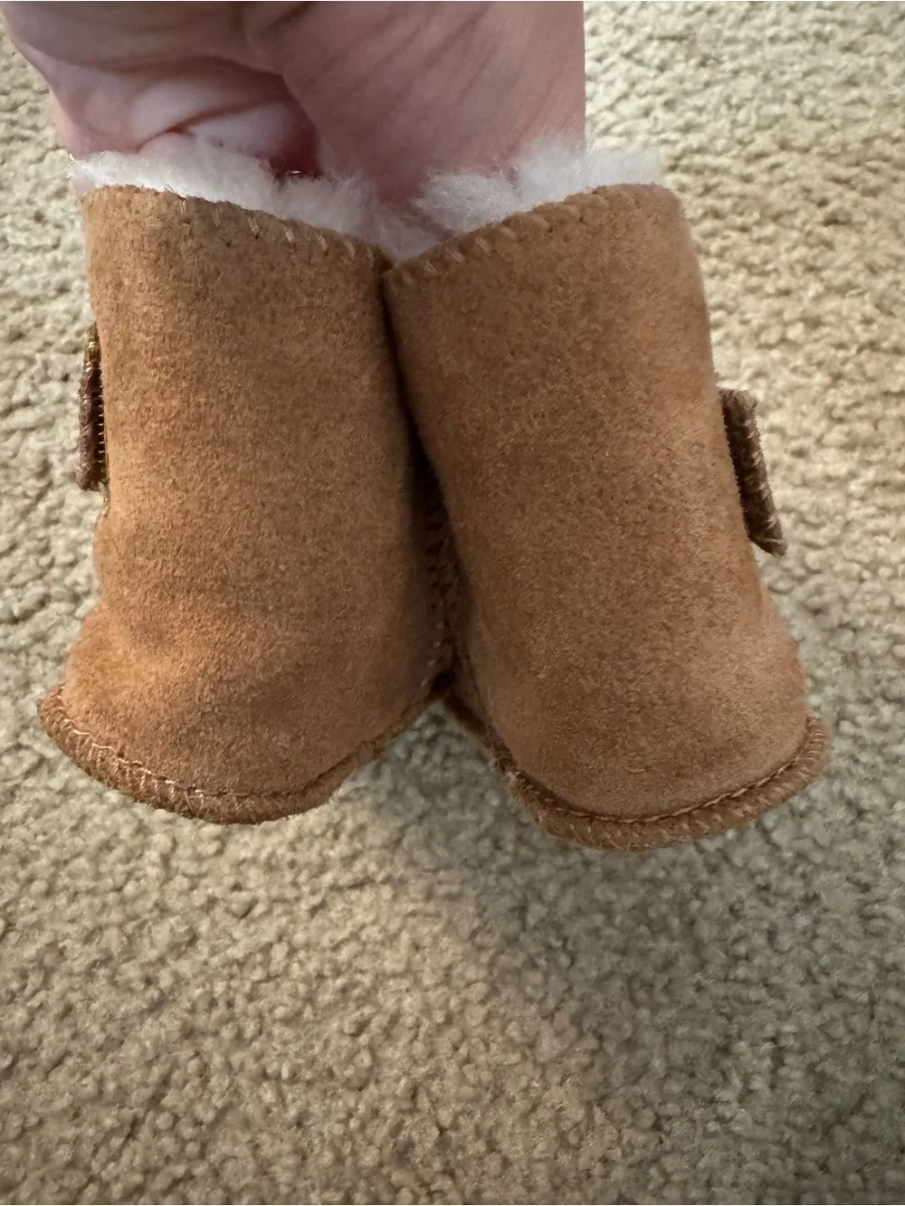 UGG Baby Chestnut Suede Booties